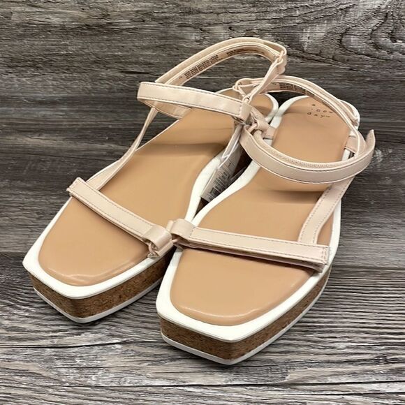 A New Day Women's Nova Sporty Cork Platform Sandals - Picture 4 of 8